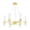 Industrialna złota lampa wisząca szklane klosze tuba klasyczna minimalistyczna uniwersalna CANDELA-6 DN1505-6 gold Step Into Design